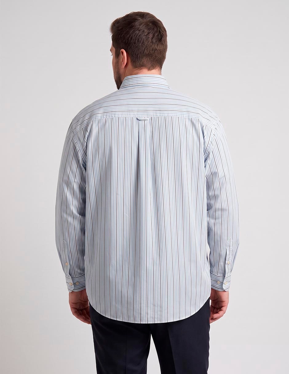 Camisa casual de algodón manga larga para hombre 2
