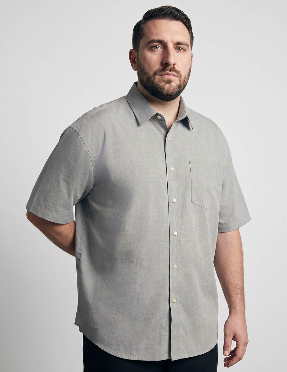 Camisa casual Dioro de algodón manga larga para hombre 1