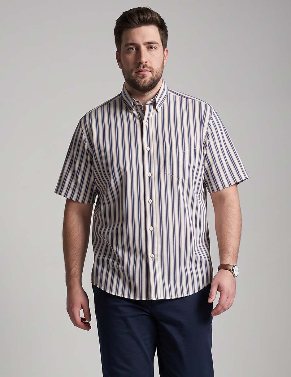Camisa casual manga corta para hombre