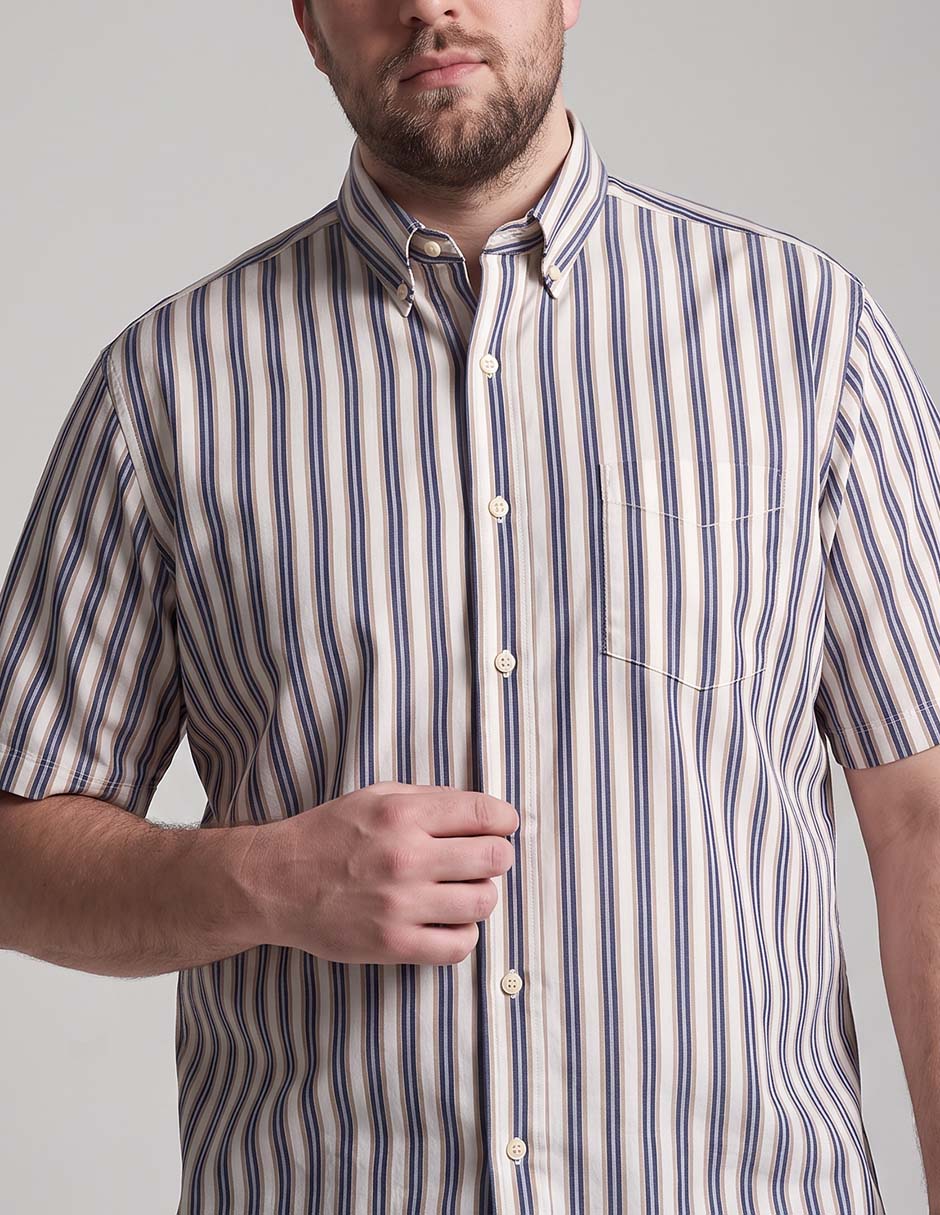 Camisa casual manga corta para hombre
