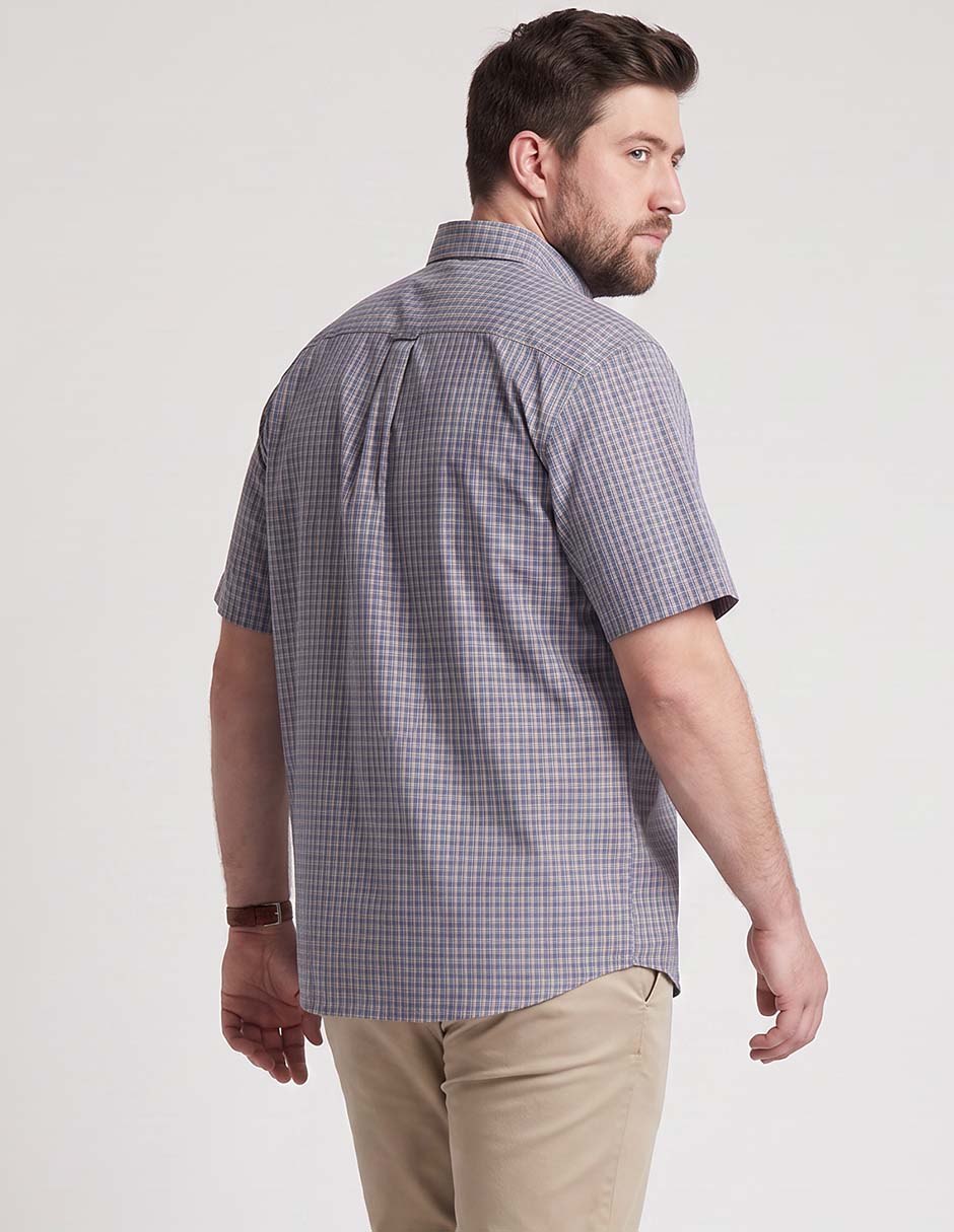 Camisa casual manga corta para hombre