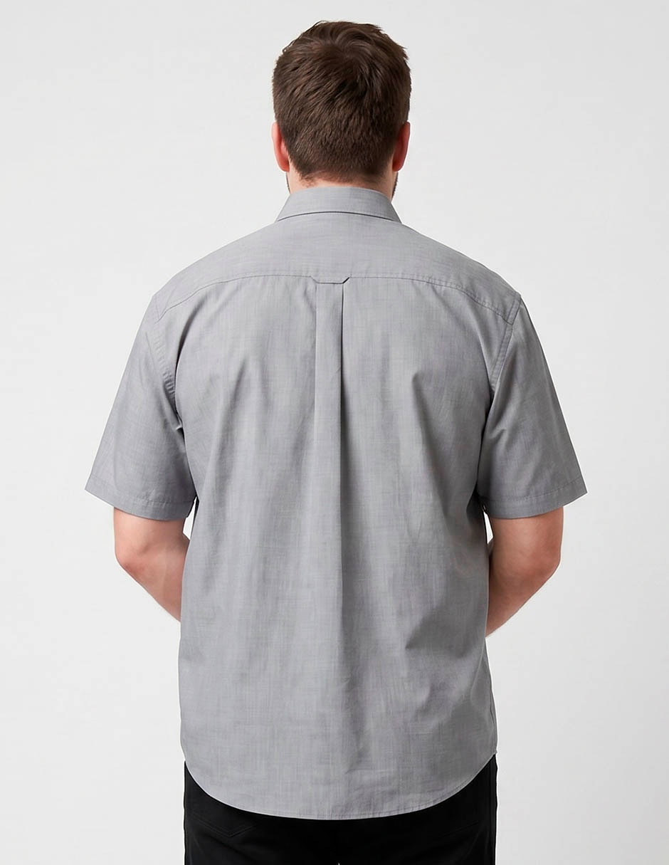 Camisa casual de algodón manga corta para hombre 2